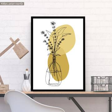 Lines in vase, poster