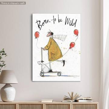 Canvas print Born to be wild, vertical