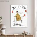 Canvas print Born to be wild, vertical