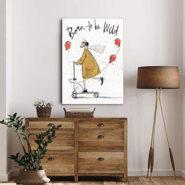 Canvas print Born to be wild, vertical