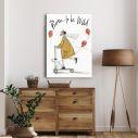 Canvas print Born to be wild, vertical