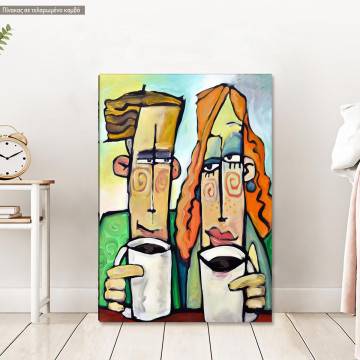 Canvas print, Coffee date