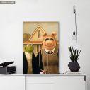 Canvas print A muppet gothic, reart (original Wood G)