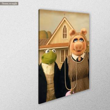 Πίνακας ζωγραφικής A muppet gothic reart (original Wood G) Καμβάς τελαρωμένος Όψη 1 2