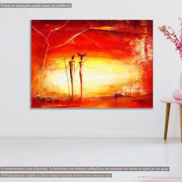 Canvas print Sunset in Africa