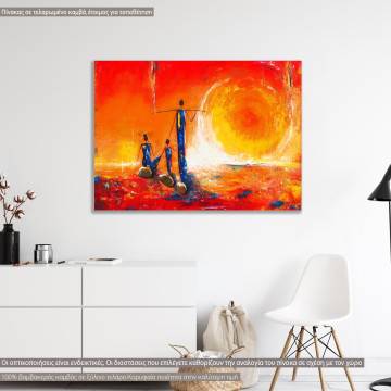 Canvas print Sunset in Africa I