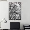 Canvas print, Jungle Landscape in gravure