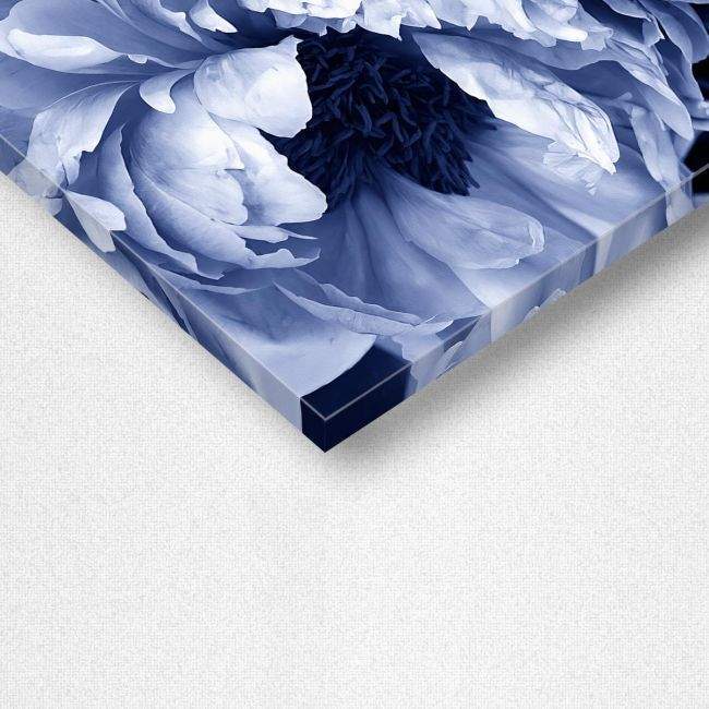 Πίνακας σε καμβά In blue II, λεπτομέρεια