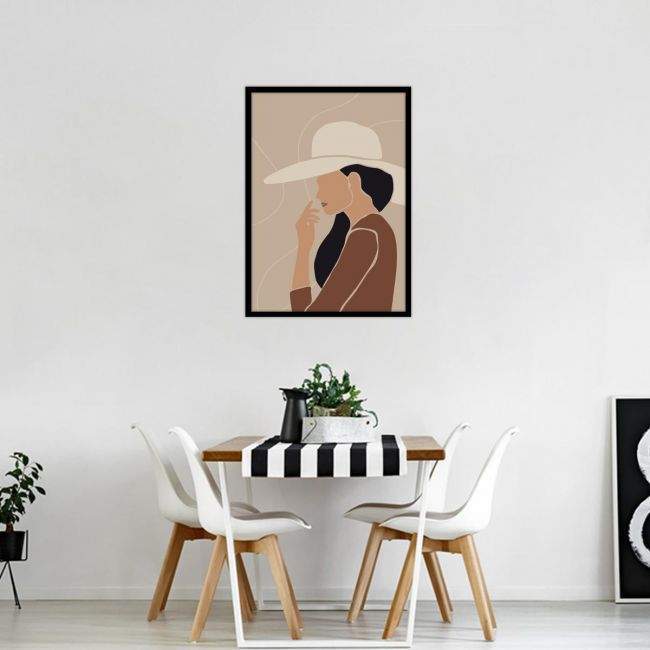 Trendy Woman I, αφίσα, πόστερ, διαθέσιμη και σε πίνακα σε καμβά, κάδρο μαύρη κορνίζα, λευκή κορνίζα, ξύλινη κορνίζα