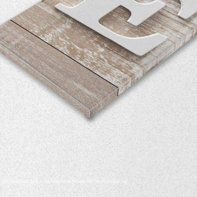 Canvas print HOME, four panels