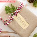 Wooden Tag engraved name