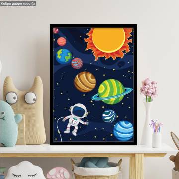 Solar system, κάδρο, μαύρη κορνίζα