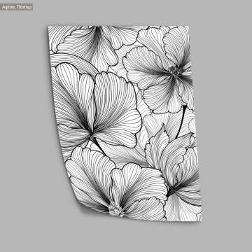 Lined leaves Line art, poster 2