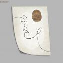 Abstract face Line art, αφίσα, πόστερ