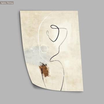 Abstract figures in brown background, poster 2