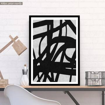 Abstract in black , poster