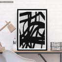 Abstract in black , poster