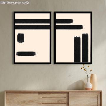 Art line in black, poster