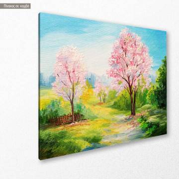 Canvas print Colorful forest 2