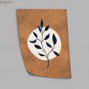 Dark blue leaves on brown I, αφίσα, πόστερ