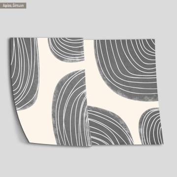 Abstract art on gray, poster 2