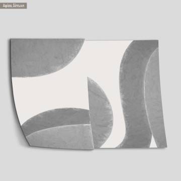 Abstract art on shades of gray, poster 2
