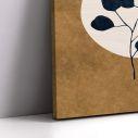 Dark blue leaves on brown III, αφίσα, κάδρο
