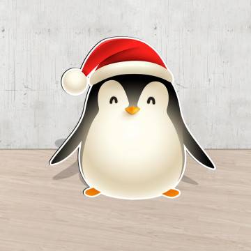 Wooden figure printed Penguin I