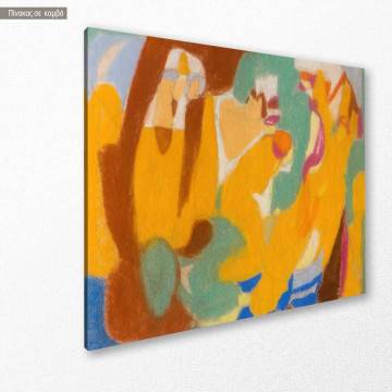 Canvas print Composition with figures Hölzel A. Framed canvas View 1 2