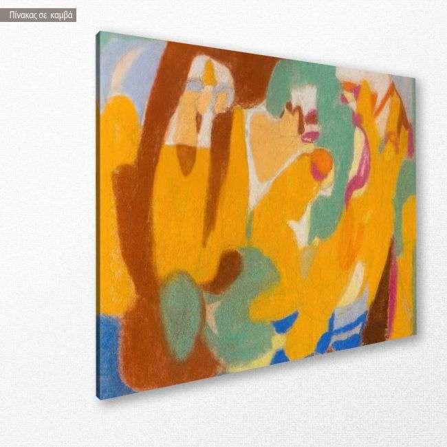 Canvas print Composition with figures, Hoelzel A.