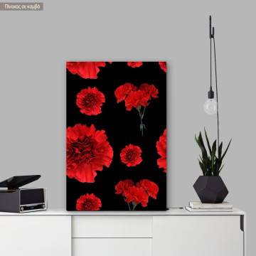 Canvas print, Carnation pattern