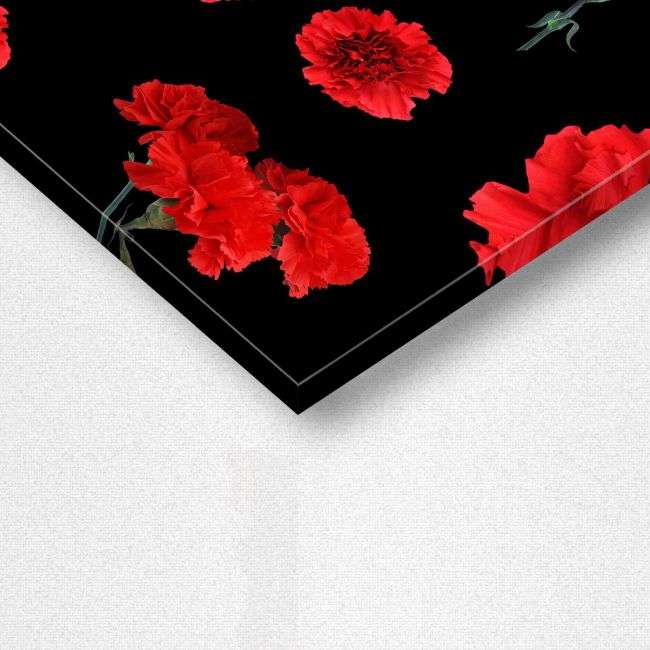 Canvas print, Carnation pattern