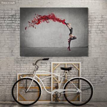 Πίνακας σε καμβά Red dancer