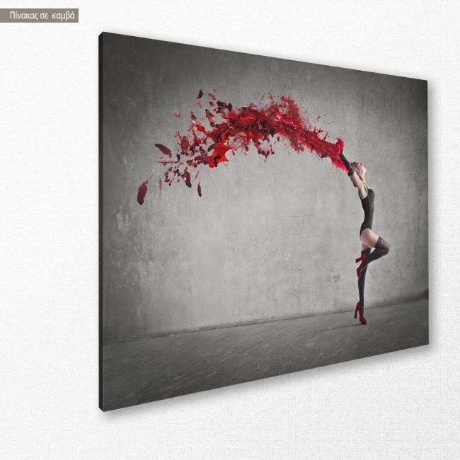 Canvas printRed dancer