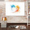 Canvas print Heartsplash colorful 