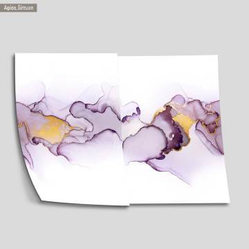 Abstract in purple and gold, poster 2