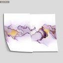 Abstract in purple and gold, poster