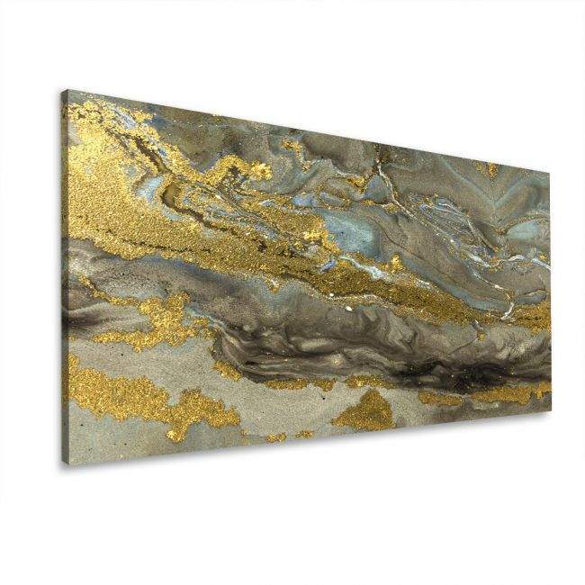 Πίνακας σε καμβά Gold marble textureπανοραμικός