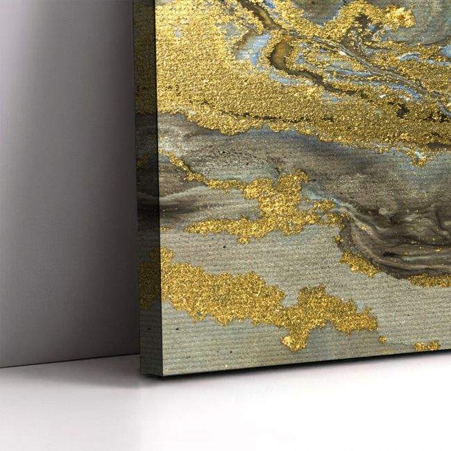 Canvas print Gold marble texture panoramic