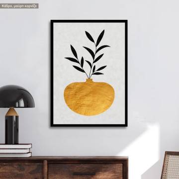 In gold texture, poster