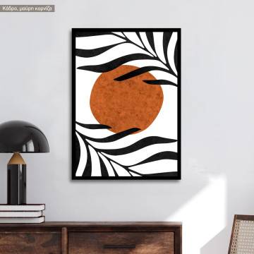 Leaves and sun, poster