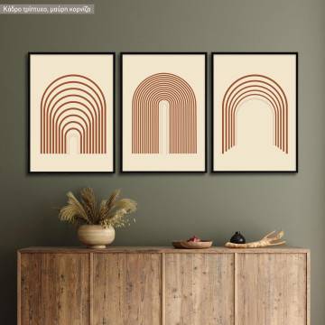 Different perspectives I, three panels poster