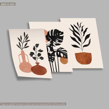 Branches and sun, three panels poster 2