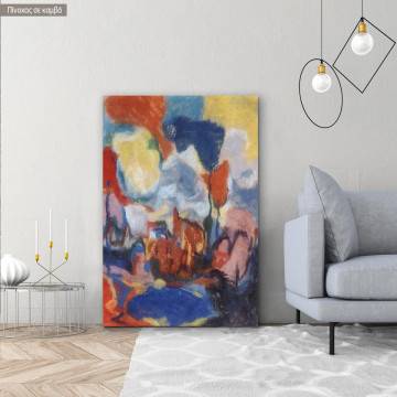 Canvas print Landscape reart, (original Hölzel A.)