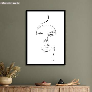 Eyes and figure, poster