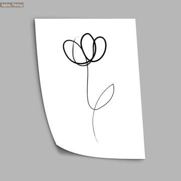 One line tulip, poster 2
