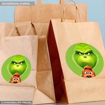 Party Sticker, grinch 2