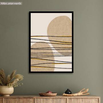 Gilded lines and shapes, Poster