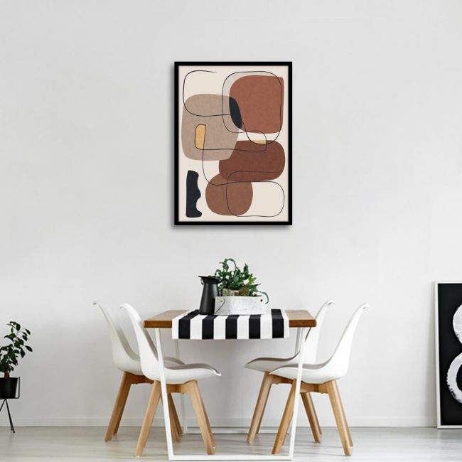 Shapes and line I, αφίσα, πόστερ, διαθέσιμη και σε πίνακα σε καμβά, κάδρο μαύρη κορνίζα, λευκή κορνίζα, ξύλινη κορνίζα