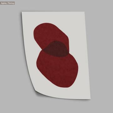 Shapes in red, κάδρο, μαύρη κορνίζα 2